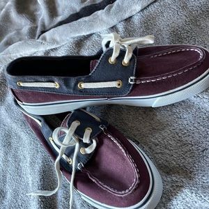 Sperry shoes two colors navy burgandy